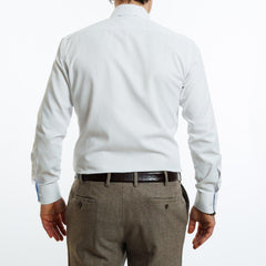 Camisa Blanca Texturada Etiqueta Roja I25-1.2