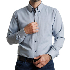 Camisa  Texturada Azul Etiqueta Roja V25-26 1.0