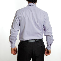Camisa  Etiqueta Roja Textura espiga Morada I24-1.2