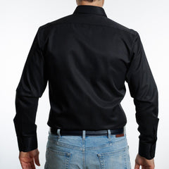 Camisa Hombre NegraTexturada Red Label I26 3.0