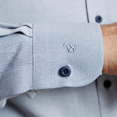 Camisa  Texturada Azul Etiqueta Roja V25-26 1.0