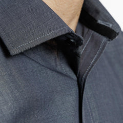 Camisa  Marengo  Fil a Fil Etiqueta Roja I25-1.2