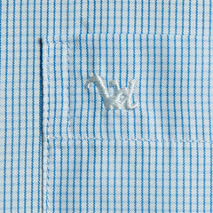 Camisa Azul Cuadros  Etiqueta Roja I25-1.2