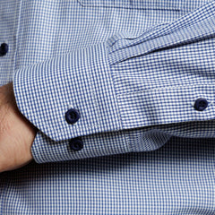 Camisa Hombre  Azul Cuadros Label Red Buttondown I26 3.0