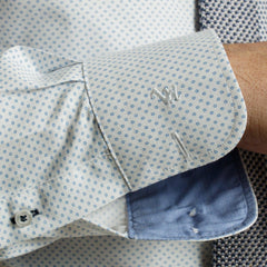 Camisa Blanca/Celeste Estampada Red Label  V26 1.3