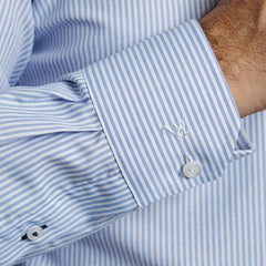 Camisa Hombre Listada Blanca / Azul Red Label I26 1.1