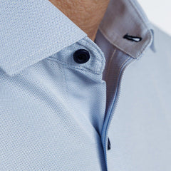Camisa  Celeste Texturada Etiqueta Roja Inv26 1.0