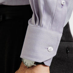 Camisa  Etiqueta Roja Textura espiga Morada I24-1.2
