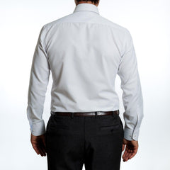 Camisa   Blanca Texturada Etiqueta Roja Inv26 1.0