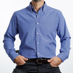 Camisa Hombre Azul a cuadros Red Label I26 1.1