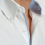 Camisa Blanca Pint Point Oxford Etiqueta Roja V24-25-1.2