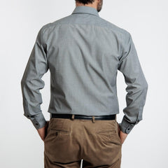 Camisa  Etiqueta Roja Fil a Fil gris I24-1.3