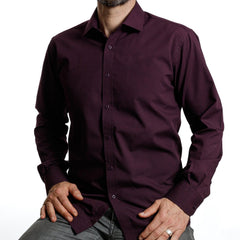Camisa Lisa Burdeo Oscuro Red Label  V26 1.3