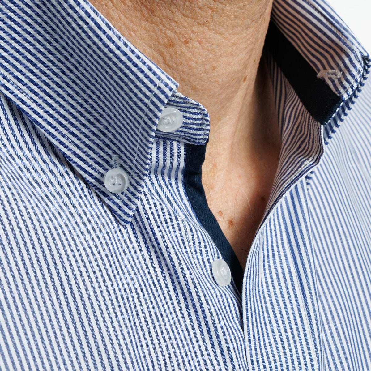 Camisa  Azul Red Label Listada Buttondown V26 1.0