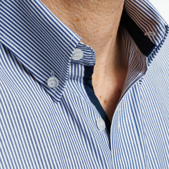 Camisa  Azul Red Label Listada Buttondown V26 1.0