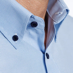 Camisa  Celeste Cuadros Etiqueta Roja Inv26 1.0